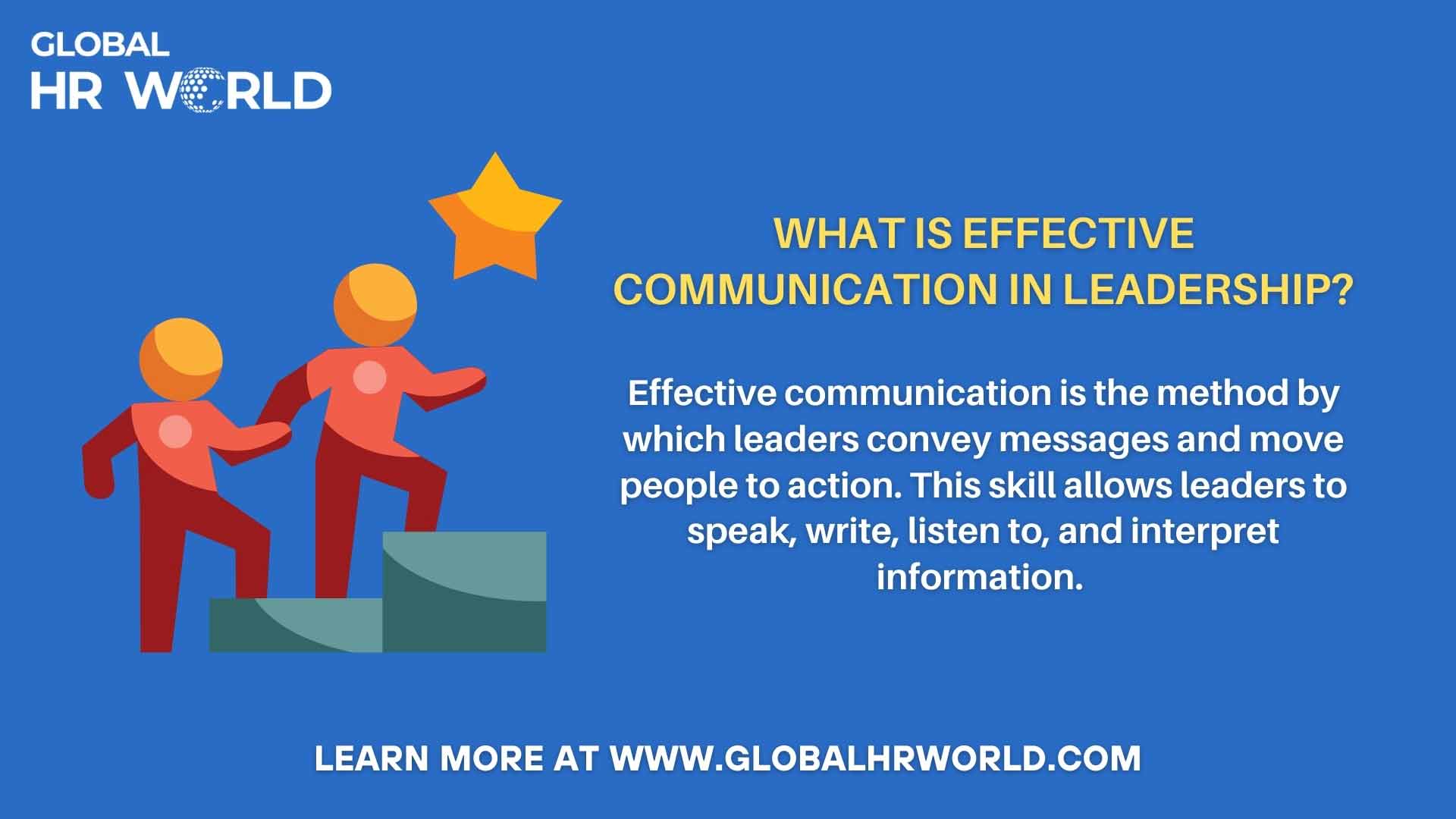 What is effective communication in leadership?