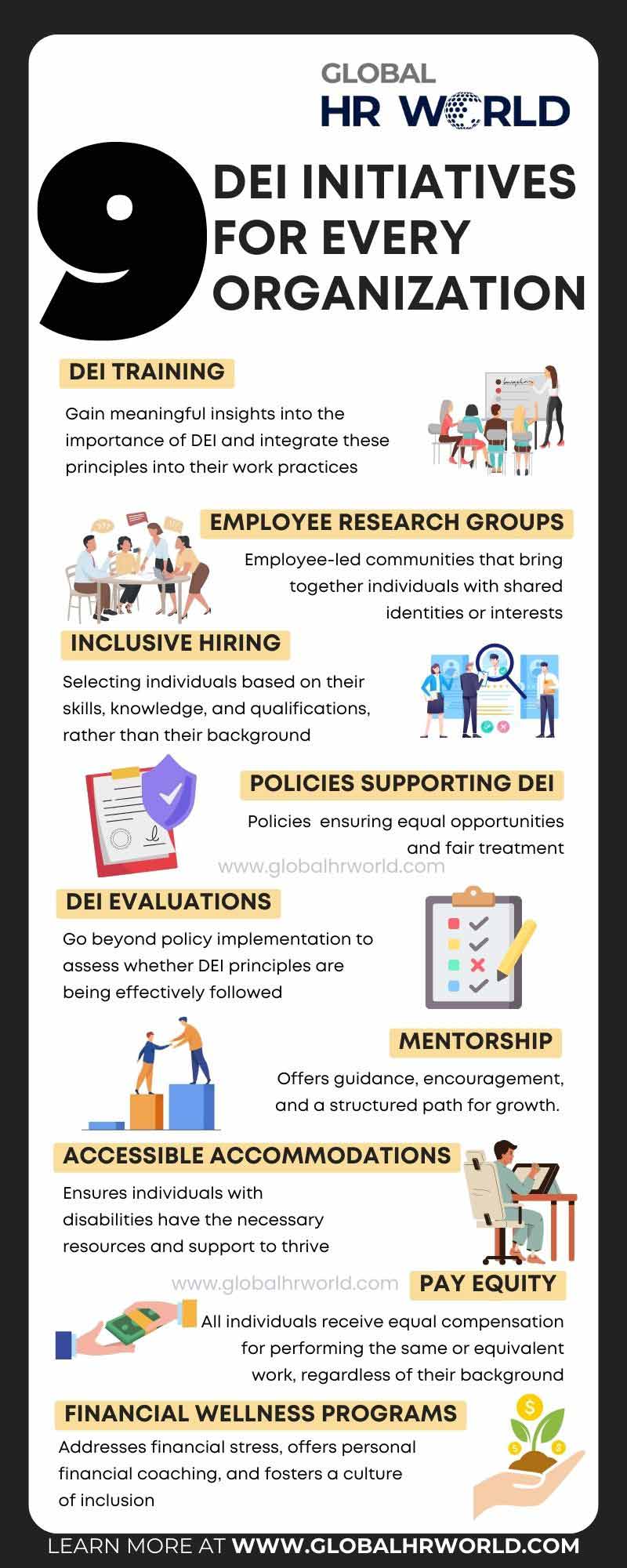 9 DEI Initiatives for Every Organization 9 DEI Initiatives for Every Organization